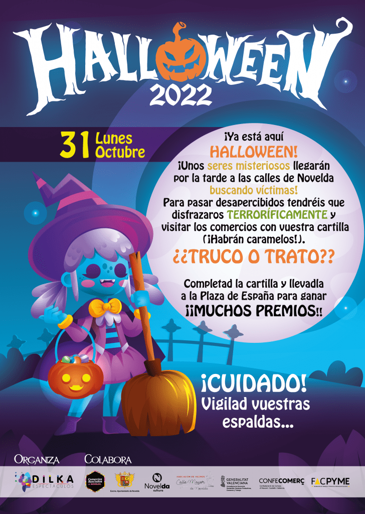 Ayuntamiento de Novelda Cartel-Halloween-2022-cast-1-728x1024 Halloween vuelve a las calles de Novelda 