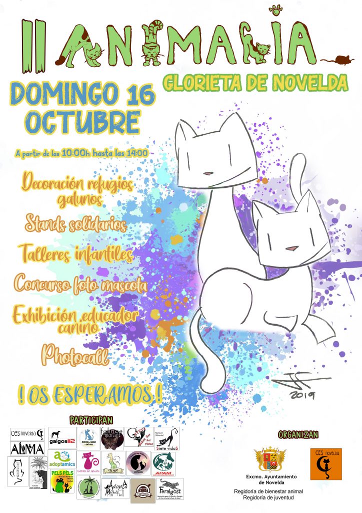 Ayuntamiento de Novelda DEFINITIVO-2022-724x1024 Animalia 2022, un evento divertido para conocer a las asociaciones animalistas 