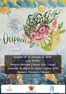 Ayuntamiento de Novelda CARTEL-DELFÍN-MAR-DE-PLÁSTICO-212x300 Teatre ''Dolphin i la mar de plàstic'' 