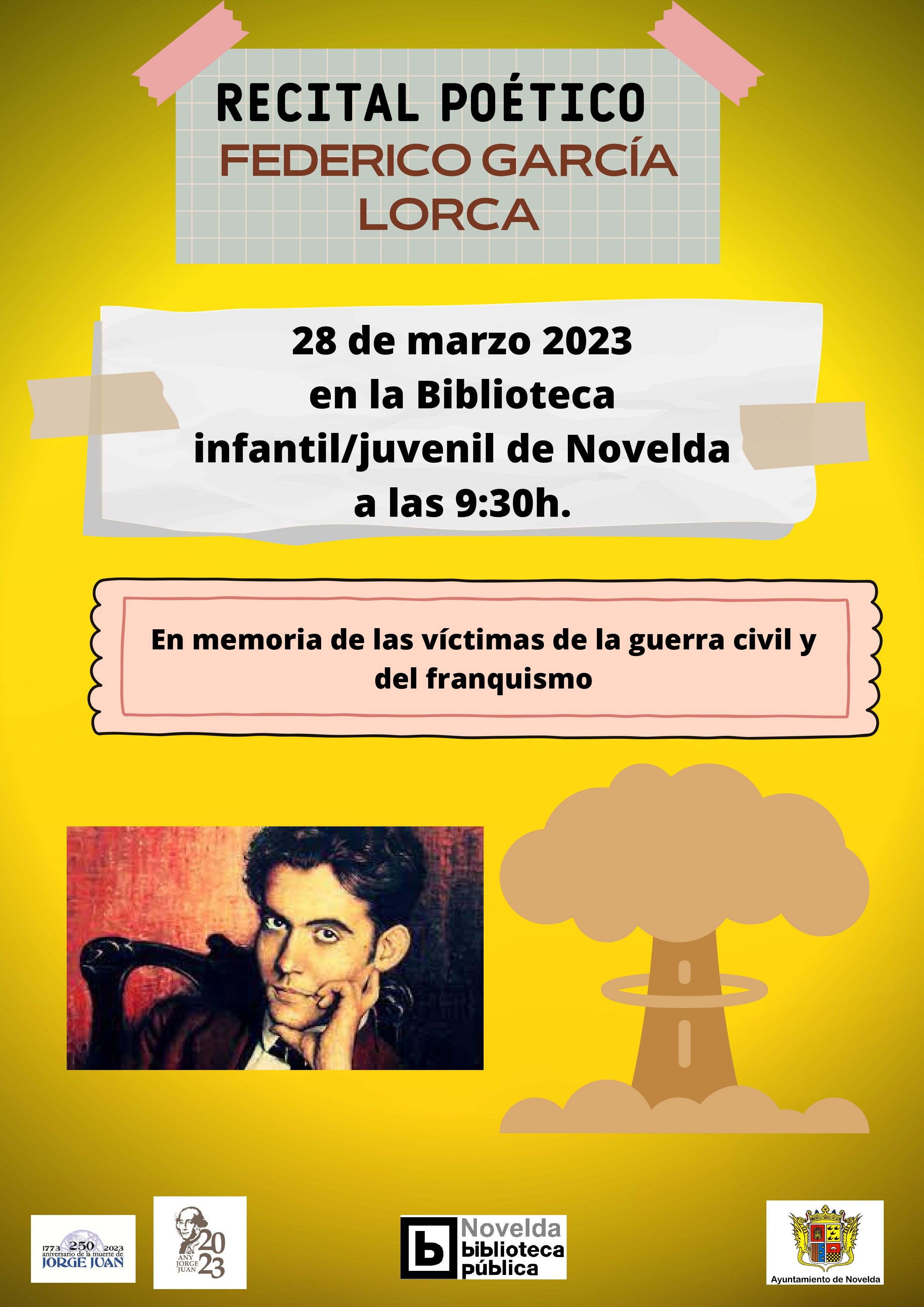 Ayuntamiento de Novelda Cartel-Recital-28-3-23_page-0001 Recital Poético de Federico García Lorca 