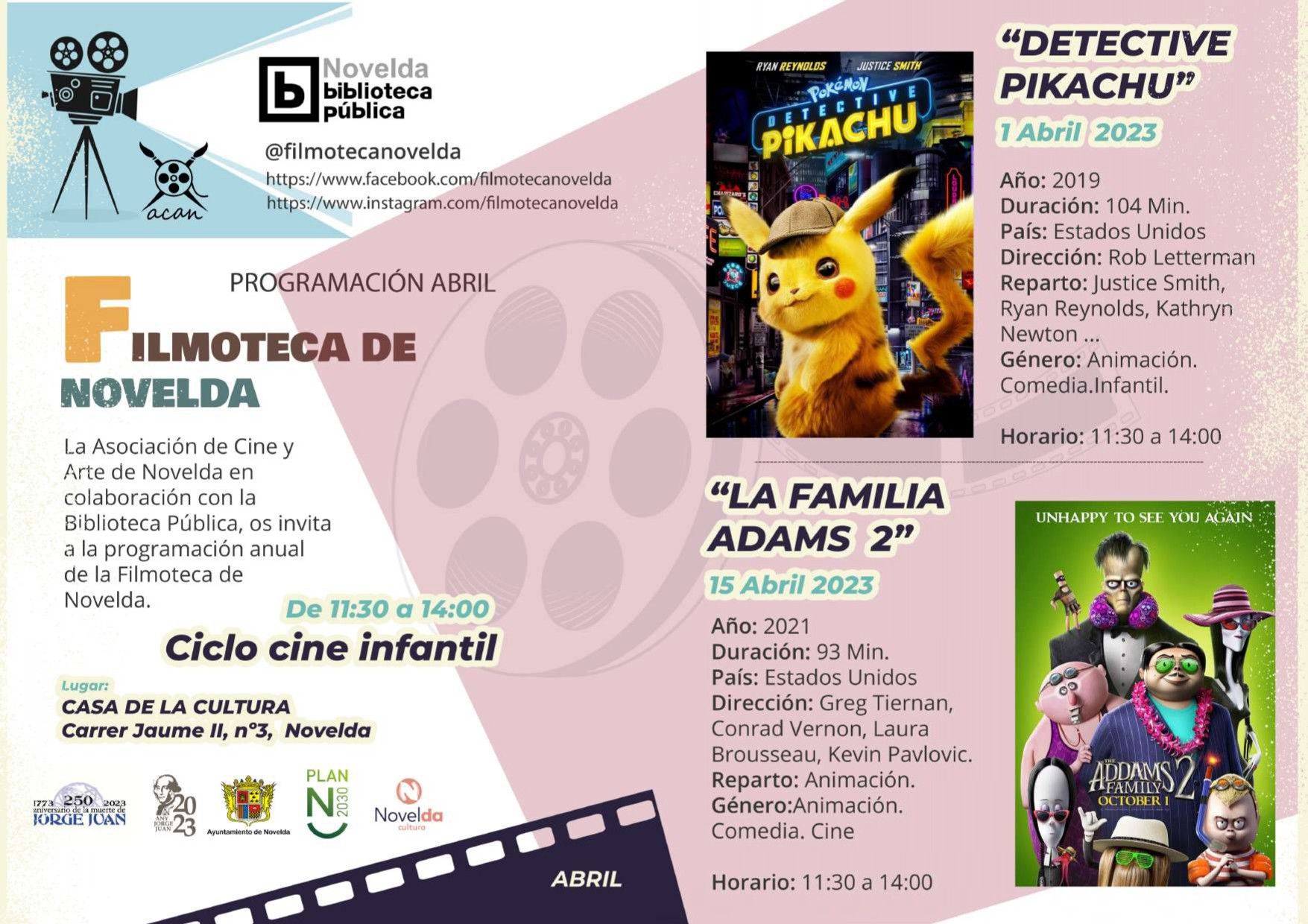 Ayuntamiento de Novelda Cartel-cine-infantil-ABRIL_page-0001-1 Cicle Filmoteca Infantil 