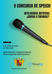 Ayuntamiento de Novelda Cartel-vertical-212x300 II Concurso de Speech 