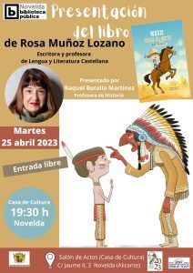 Ayuntamiento de Novelda Rosa-Muñoz-presentación-Mario-viaja-al-oeste-212x300 Presentació del llibre “Mario viatja a l'oest” 
