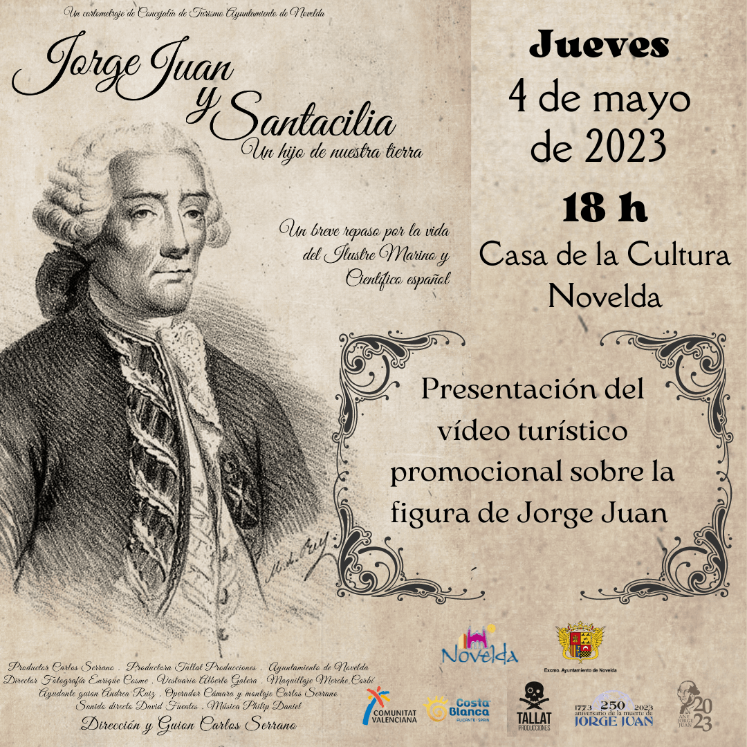 Ayuntamiento de Novelda cartel-vídeo-Jorge-juan Jorge Juan y Santacilia 