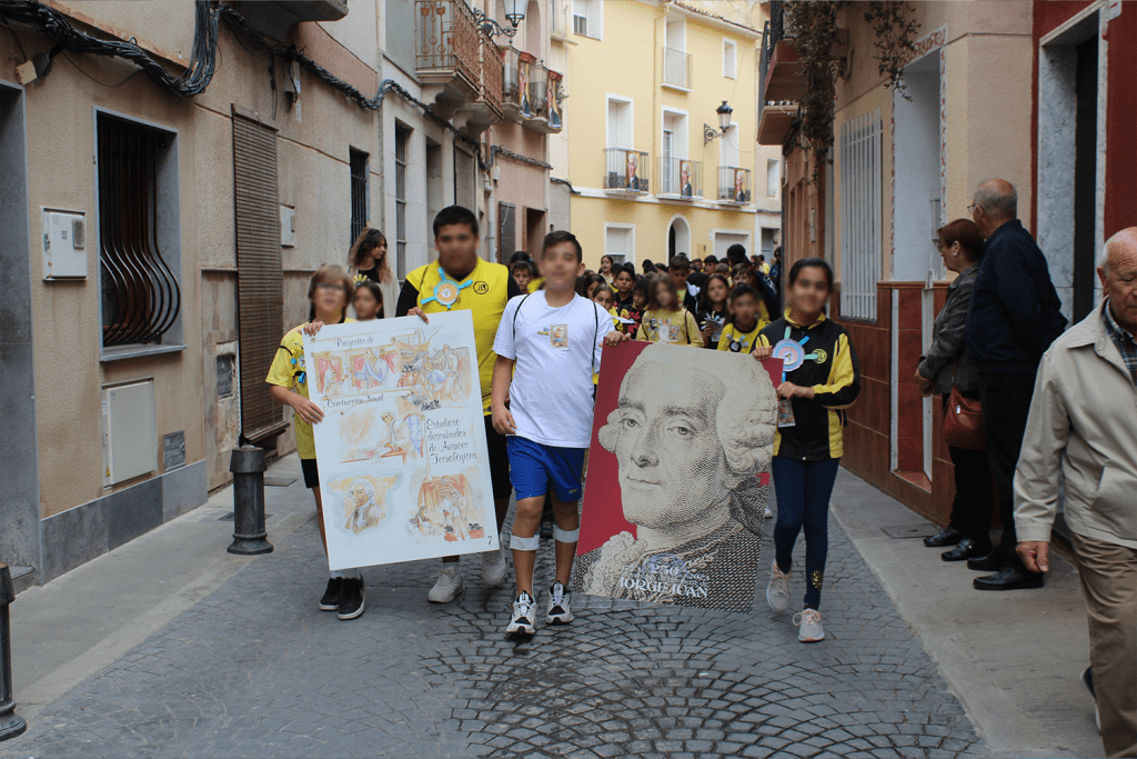 Ayuntamiento de Novelda 09-Desfile-Infantil-Jorge-Juan-1024x683 Els escolars noveldenses reten homenatge a Jorge Juan 