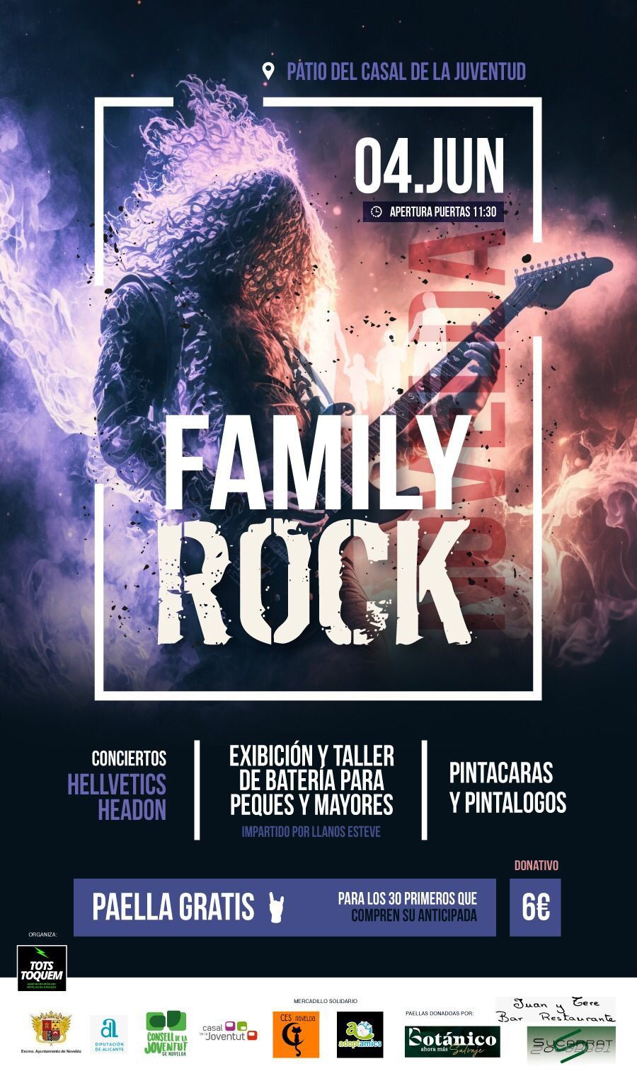 Ayuntamiento de Novelda Cartel-Family-Rock Family Rock 