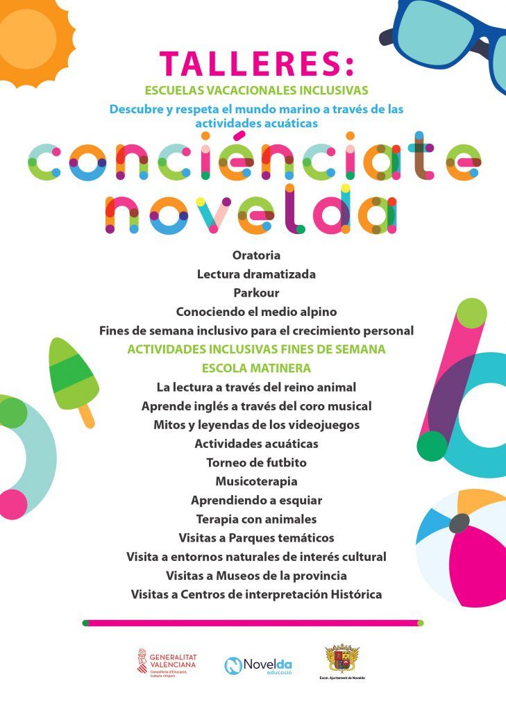 Ayuntamiento de Novelda Cartel-CONCIÉNCIATE-NOVELDA_page-0001-729x1024 Educació sol·licita subvenció per a la realització de tallers i activitats 