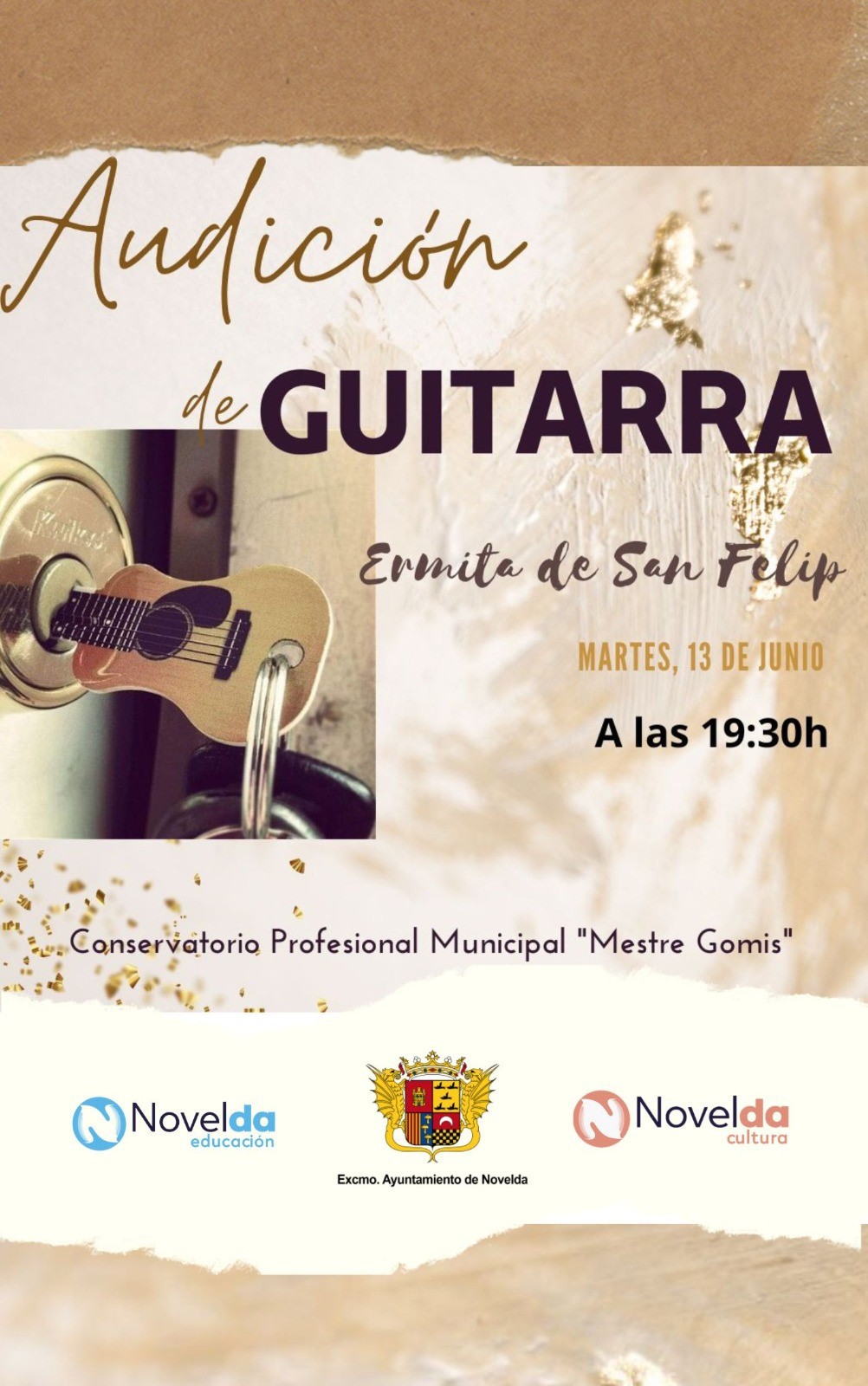 Ayuntamiento de Novelda guitarra-mestre Audición de guitarra 