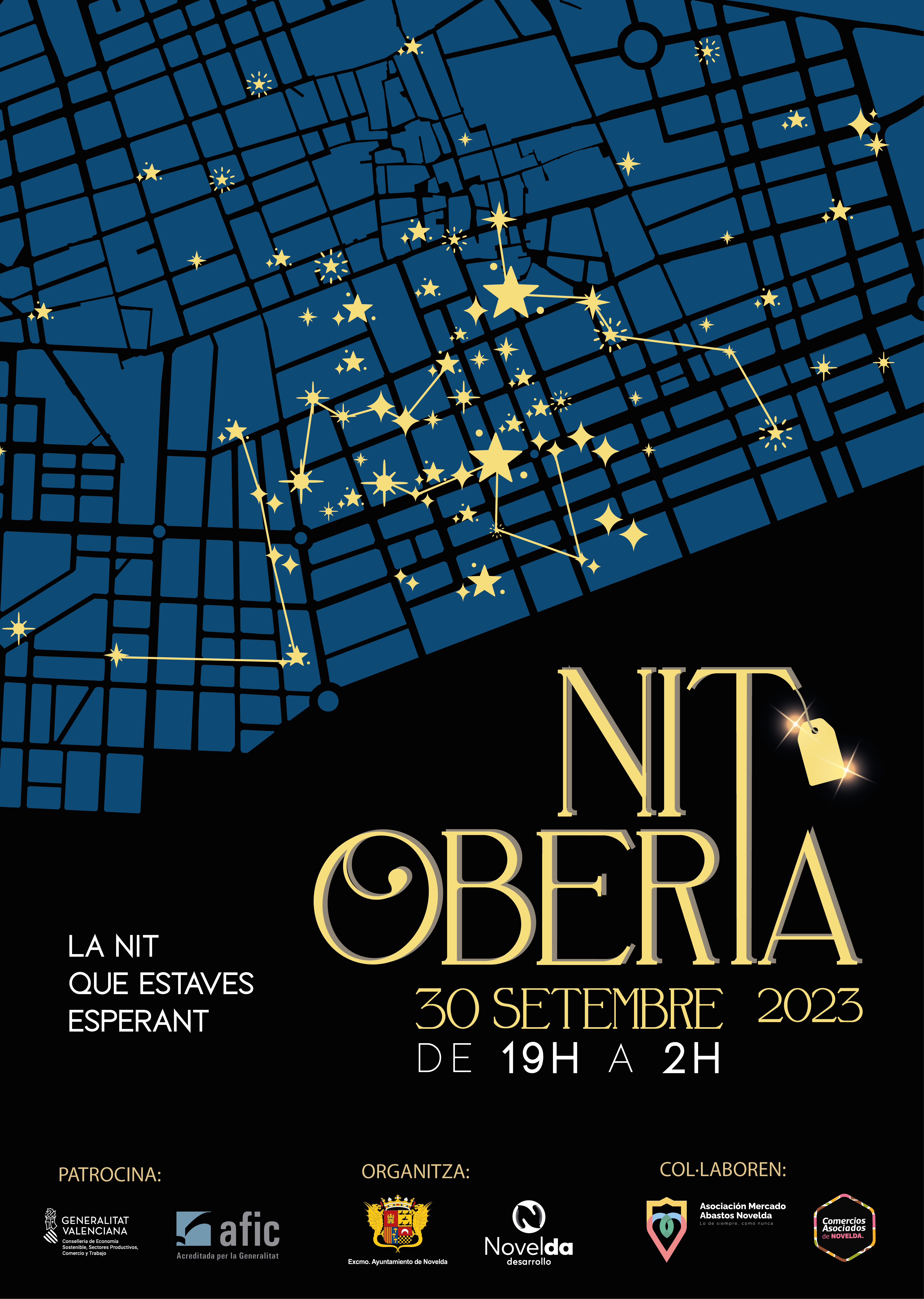 Ayuntamiento de Novelda Cartel-NIT-OBERTA-23 Nit Oberta 2023 