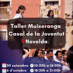 Ayuntamiento de Novelda Cartell-MuixerangaTallers-2-150x150 Correfuegos, exposiciones y conferencias para celebrar el 9 d’Octubre 