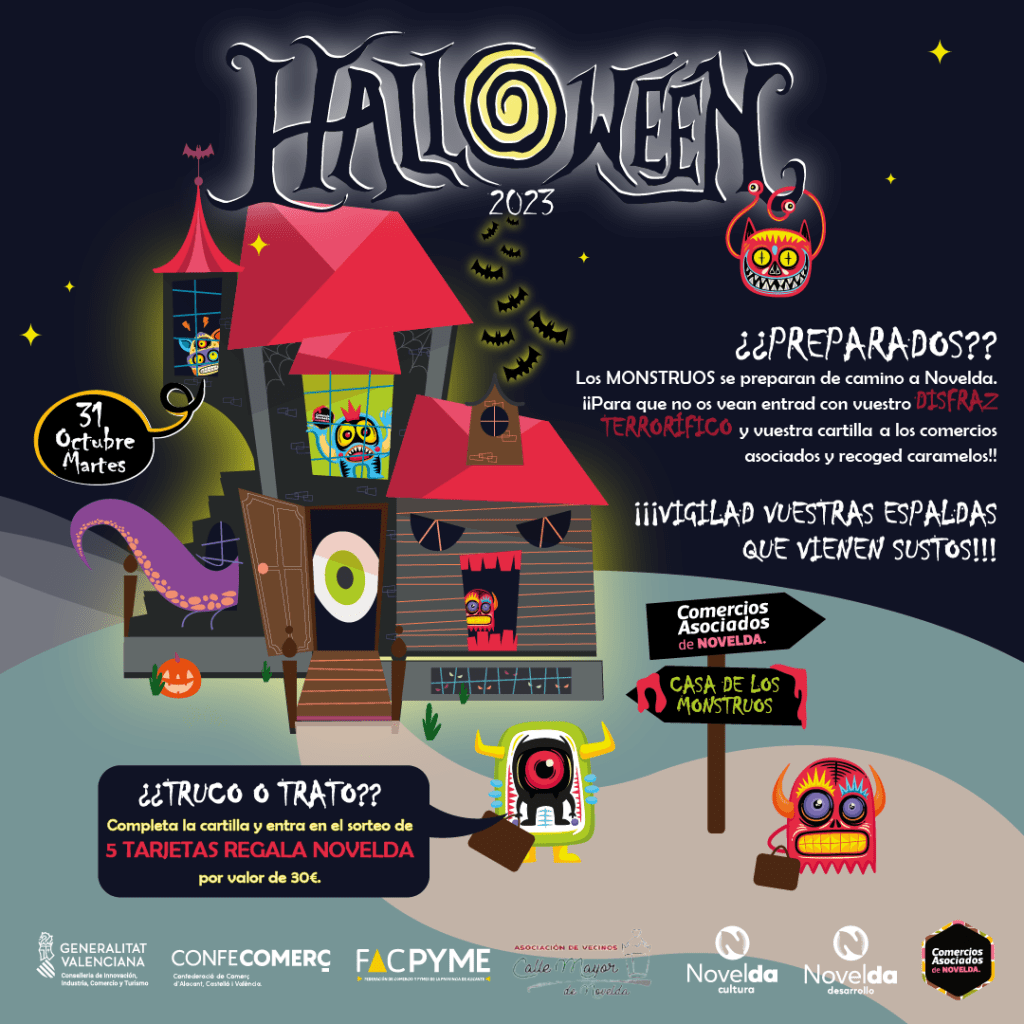 Ayuntamiento de Novelda Halloween-1024x1024 Comerços Associats presenta el seu programa d'activitats per a Halloween 