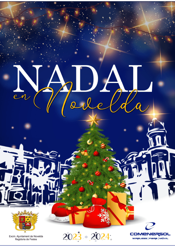 Ayuntamiento de Novelda Cartel-Navidad-2023 Fiestas presenta la programación de Navidad 