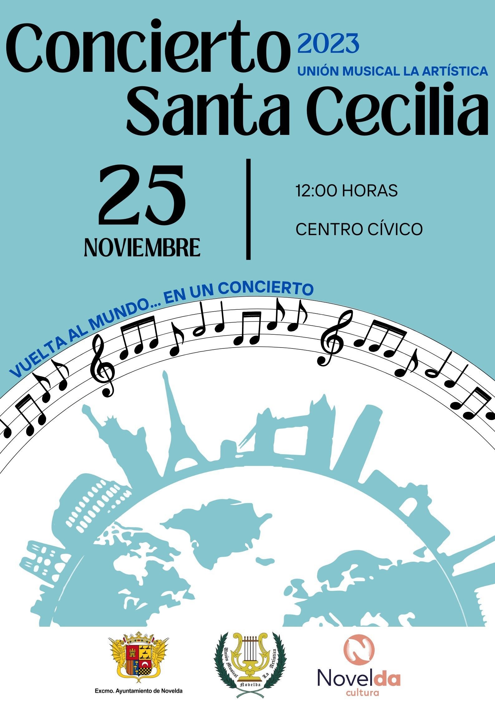 Ayuntamiento de Novelda cartel-conciertoSta-Cecilia Concierto Santa Cecilia 
