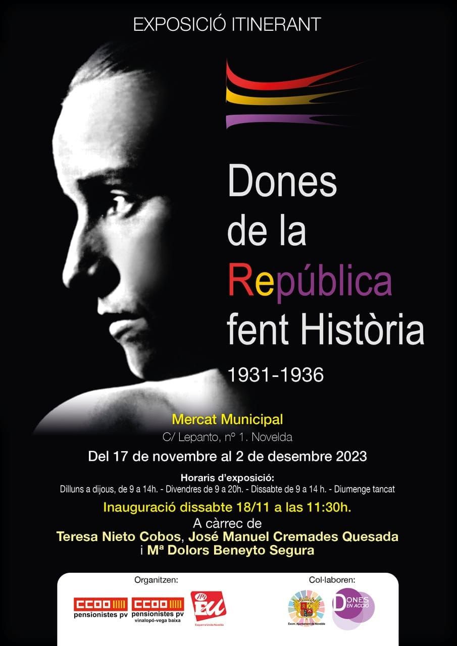 Ayuntamiento de Novelda exposición-república exposición Itinerante "Mujeres de la República haciendo Historia 1931-1936" 