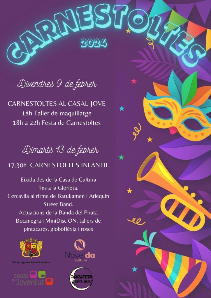 Ayuntamiento de Novelda CARNESTOLTES-2024-724x1024 Carnaval vuelve a llenar de música y colores las calles de Novelda 