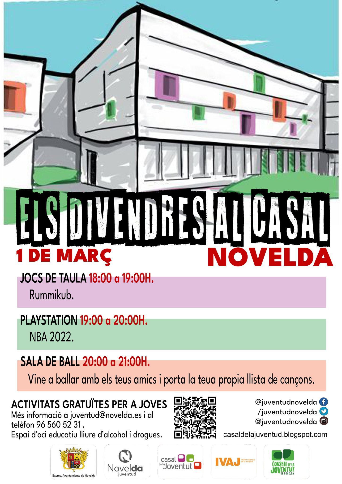 Ayuntamiento de Novelda Divendres-al-Casal-1 Viernes al Casal 