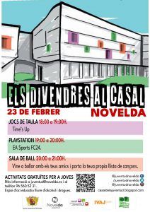 Ayuntamiento de Novelda Divendres-al-Casal-212x300 Ocioteca Joven 