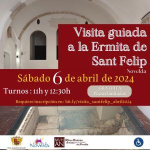 Ayuntamiento de Novelda Visita-guiada-Ermita-300x300 Visita guiada a la Ermita de Sant Felip 