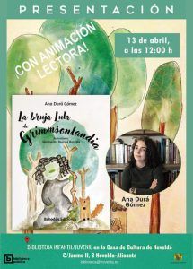 Ayuntamiento de Novelda Presentación-libro-Ana-Dura-215x300 Presentació del llibre "La bruixa Lula de Grimmsonlandia" 