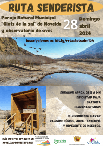 Ayuntamiento de Novelda Ruta-senderista-28-abril-2024-212x300 Ruta senderista pel Paratge Natural Municipal Clot de la Sal 
