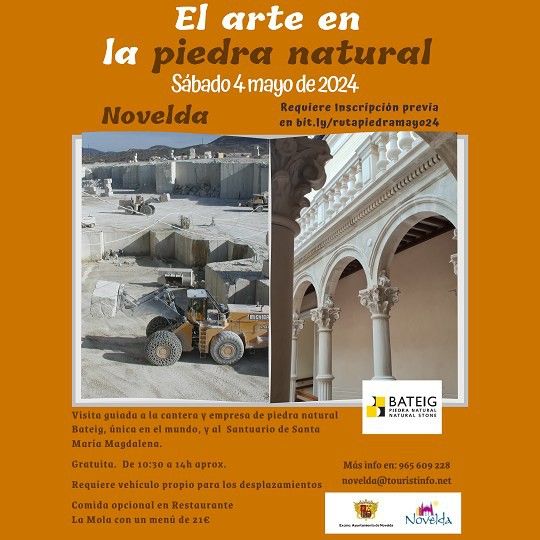 Ayuntamiento de Novelda Visita-guiada Visita guiada "El arte de la piedra natural" 