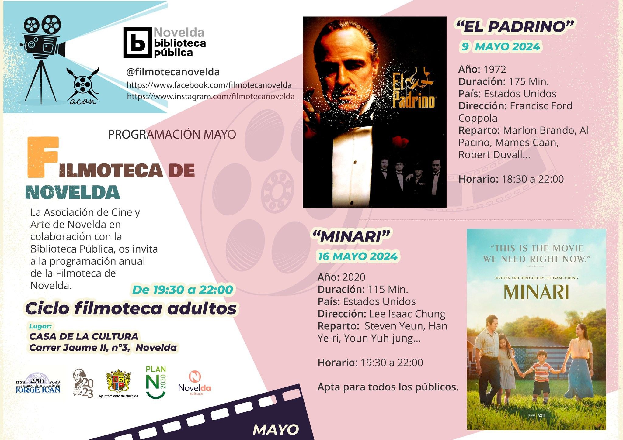 Ayuntamiento de Novelda filmoteca-adultos-1 Filmoteca per a adults «El Padrí» 