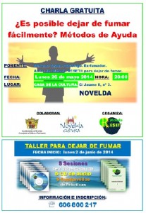 Cartel Charla tabaco Novelda