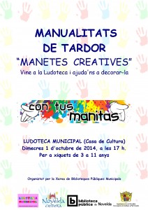 2014-10-01 CARTEL LUDOTECA MANUALITATS DE TARDOR
