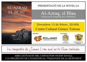 2015-02-13 CARTEL PRESENTACION DEL LLIBRE AL-AZRAQ EL BLAU